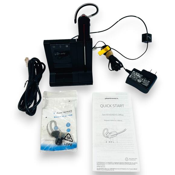 Plantronics Savi 8240 Office-Wireless DECT In EarMono Headset Used - Picture 1 of 12